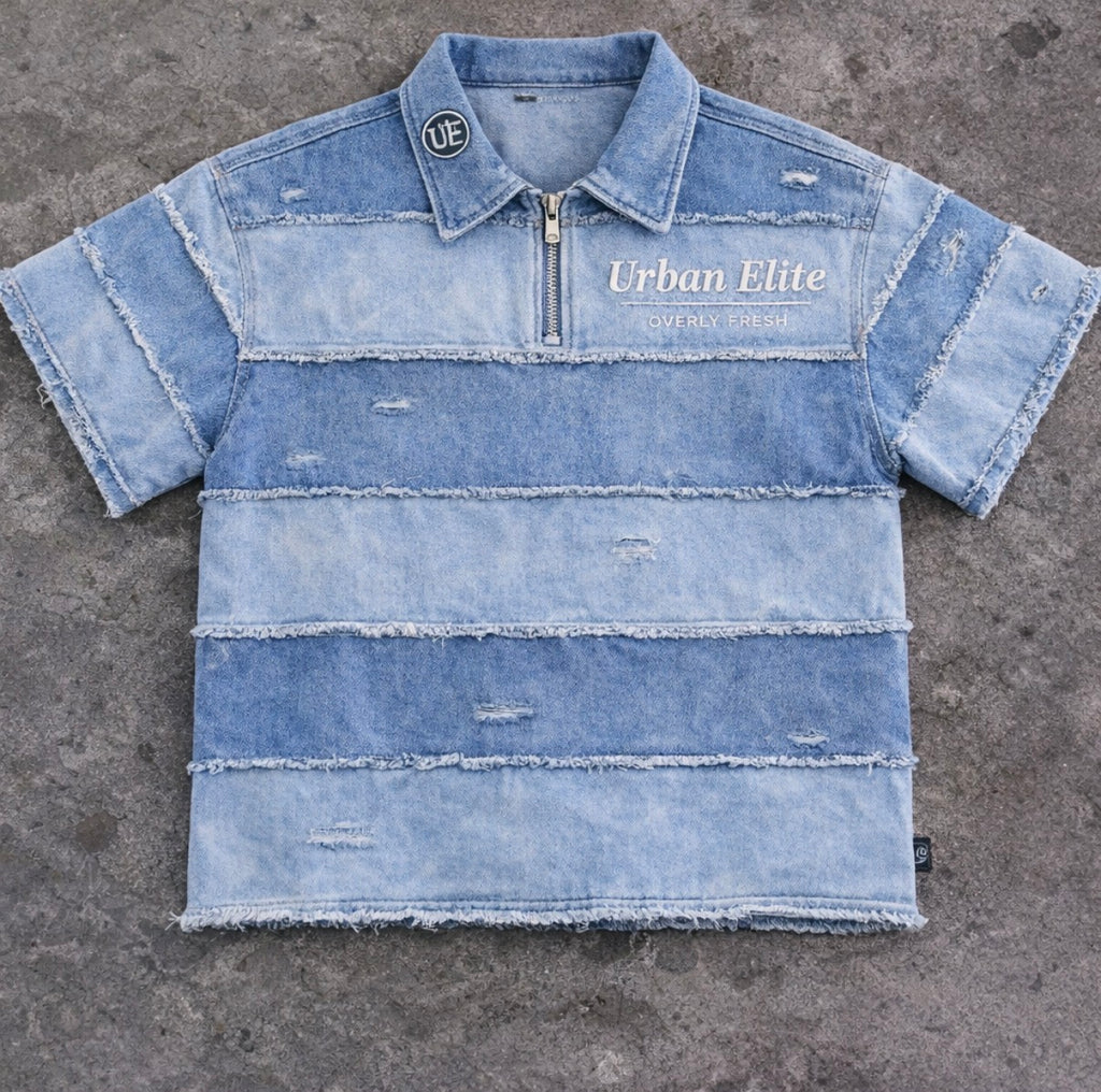Denim Blue Static Polo