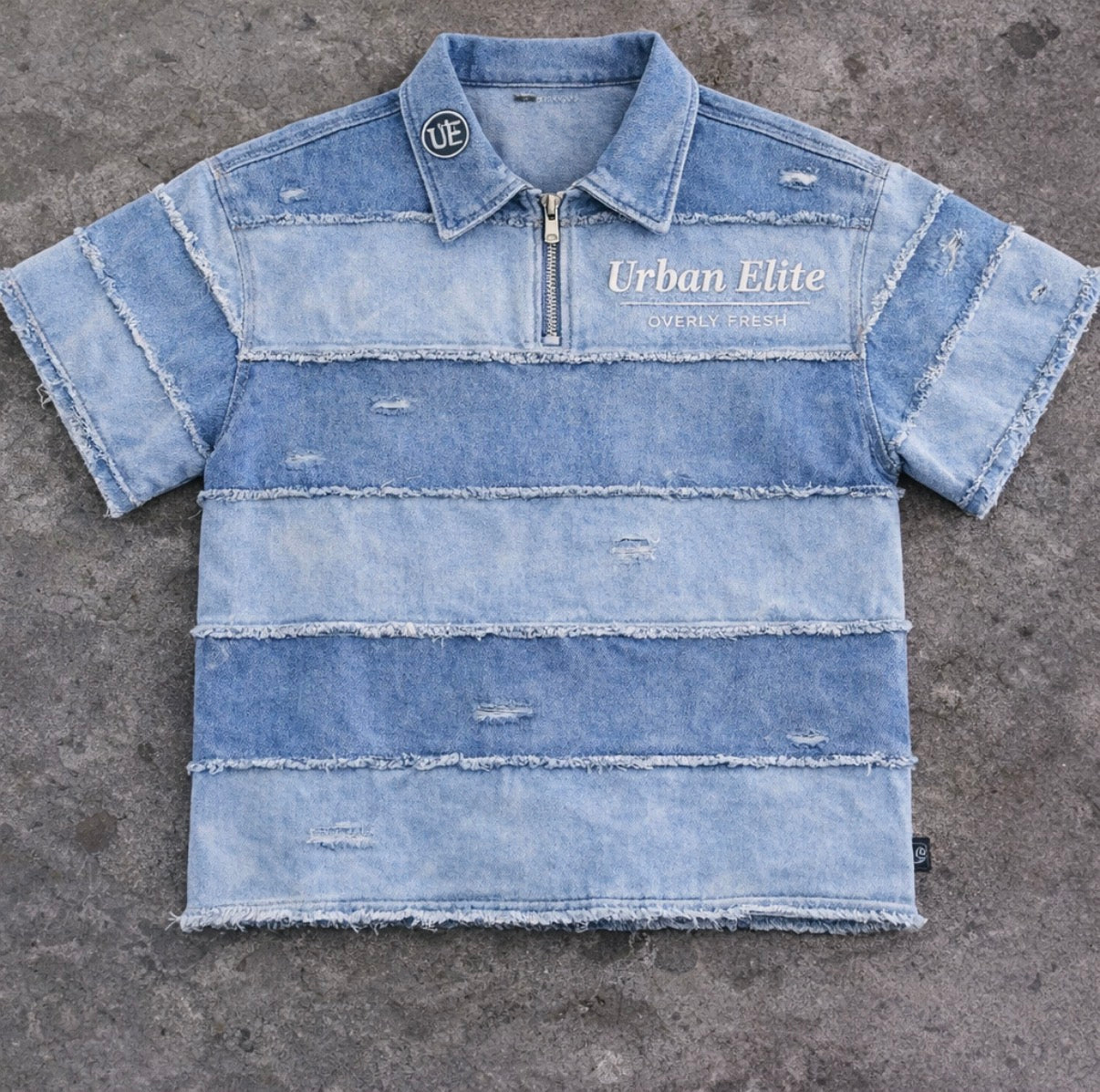 Denim Blue Static Polo