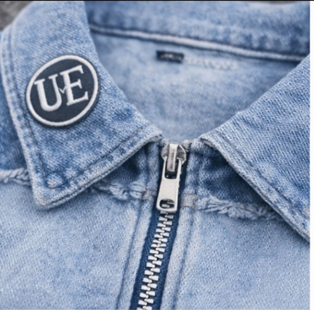 Denim Blue Static Polo